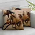 thumbnail image 3 of nygtbtfer Animlas Pillow Cover and Kids Run in Fields Farm Decorative Throw Pillow Cover Square Cushion Case for Home Sofa Couch Decoration White, 3 of 7
