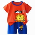 thumbnail image 3 of HCNTES Baby-Boys Girls Shirt and Shorts Set, Top & Bottom Outfit Bundle, 100% Organic Cotton(Red,6-9 Months), 3 of 3