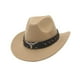 thumbnail image 4 of Sombrero de vaquero para adultos Yuyangstore Color camello, 4 of 8