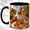 Black, variant on Barnyard Chicken Coffee Mug, Country Farm Mug, Ceramic 11 oz