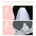 thumbnail image 4 of Voile de Mariage pour Mariée, Dentelle Cathédrale, Long Voile, Voile de Robe de Mariée, Coiffe de Mariée, 4 of 8