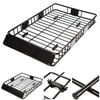 "Yescom Universal 64"" Roof Rack Car Top Cargo Basket Carrier with Extension Luggage Holder"