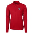 thumbnail image 2 of Men's Cutter & Buck  Red St. Louis Cardinals Virtue Eco Pique Recycled Quarter-Zip Pullover Top, 2 of 3