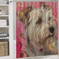 thumbnail image 5 of Dog Red Roses Love Gift Floral 4 Piece Bathroom Shower Curtain Sets Bathroom Decor Set with Non-Slip Rugs Toilet Lid Cover And Bath Mat Love Heart Hugs And Kisses, 5 of 8