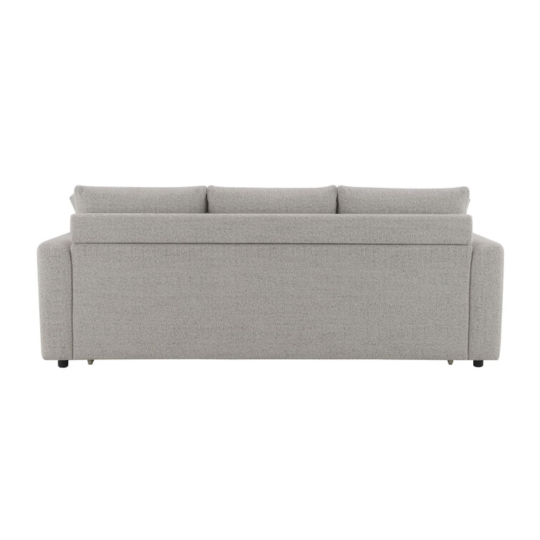ACME Connie Fabric Upholstered Sofa with Sleeper and 2 Pillows in