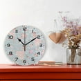 thumbnail image 2 of SKYSONIC Ballerina Flower Wall Clock 10 Inch Silent Non Ticking Round Clock Oil Painting Clock Easy to Read Clock for Living Room Bedroom Bathroom Home Decor, 2 of 7