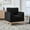 Black, variant on Jopath 35.4 "Wide Modern Farmhouse Performance Accent Chair with Natural Wood Legs, Wood Base Reading Armchair Single Sofa with Two Bolster Pillows for Living Room Ivory Boucle.