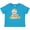 Turquoise, variant on Inktastic Sloth Mom with Baby Sloth and Flowers Boys or Girls Baby T-Shirt