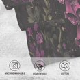 thumbnail image 5 of Yayeee 100% Cotton Hand Towels for Bathroom 16" x 28" Soft Absorbent Kitchen Towel, Dark Purple Floral Pattern, 5 of 7