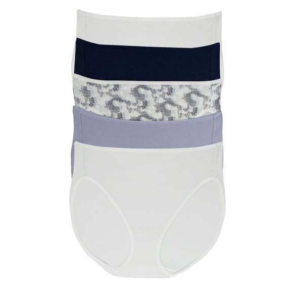 Felina - Cotton Modal Full Coverage Hi-Cut Underwear 5-Pack - Comfortable Cotton Hi-Cut Underwear for Women
