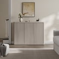 thumbnail image 6 of SICOTAS 46.7" Fluted Sideboard Cabinet with 3 Doors, Kitchen Buffet Storage Cabinet with Adjustable Shelves, Modern Credenza Coffee Bar Station for Ding Room, Living Room, Light Grey Alder, 6 of 8