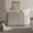 White Alder, variant on Surmoby Buffet Cabinet with Storage – 46.6"W Credenz with 4 Height-Adjustable Shelves – Unique Fluted Panel – Sleek Curve Profile – Modern Sideboard for Dining Room, Living Room, Kitchen