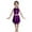 Purple, variant on CAICJ98 Girls Metallic Outfit Sequin Dance Shiny Crop Top for Dancing Raves Festivals Metallic Skirt (Gold,5-6 Years)