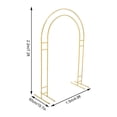thumbnail image 5 of ToppiJoy Elegant Gold Garden Arch Trellis with Modern Round Design, Freestanding Steel Frame for Wedding Party Event Decorations, 5 of 11