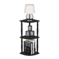 thumbnail image 3 of Furinno Turn-N-Tube 3-Tier Corner Display Rack Multipurpose Shelving Unit with Bamboo Tubes, Espresso/Black, 3 of 3