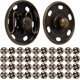 thumbnail image 1 of Botones de presión para coser, 12 mm, 20 pares en color latón, cierres para ropa y textiles, clip de resorte de metal inoxidable, accesorios de bricolaje, botones para tela, 1 of 5