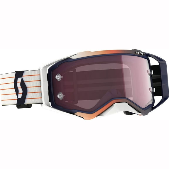 Scott Prospect Amplifier MX Offroad Goggles Blue/White w/Rose Lens