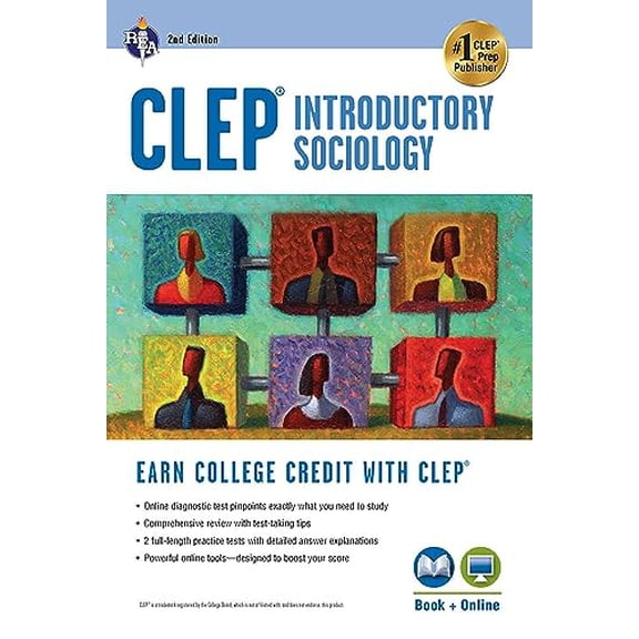 Pre-Owned CLEP Test Preparation: CLEP® Introductory Sociology Book + Online (Edition 2) (Paperback)