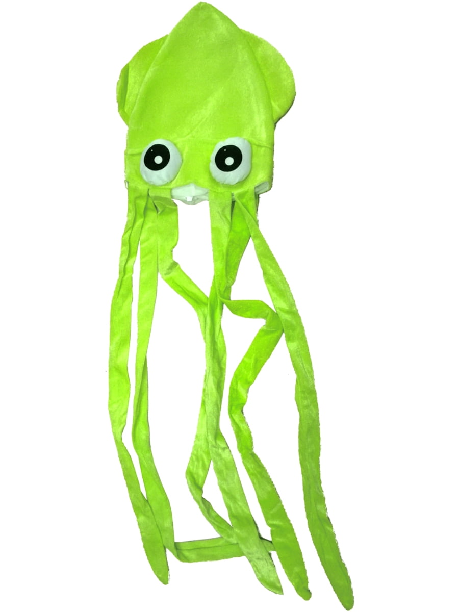 RI Novelty Novelty Green Squid With Long Tentacles Party Hat Cap Costume  Accessory - Walmart.com
