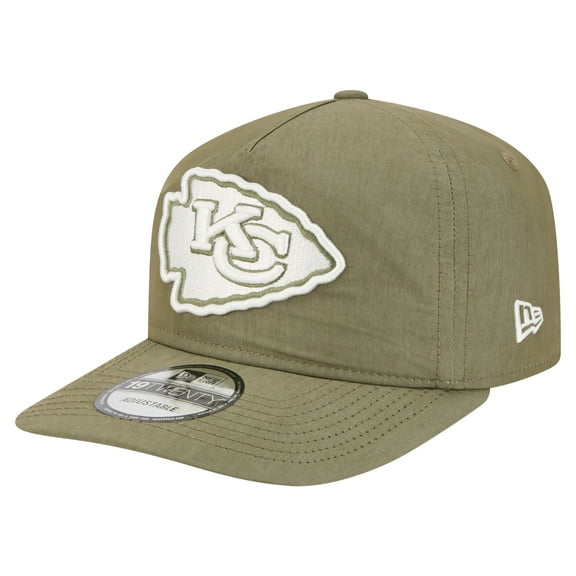 Men's New Era  Olive Kansas City Chiefs Nylon 19TWENTY Adjustable Hat