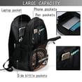 thumbnail image 4 of Salouo Casino And Sports Pattern Extra Large Travel Laptop,Backpack with USB Charging Port College Backpack Business Work Bag Casual Daypack Fits for Men & Women, 4 of 7