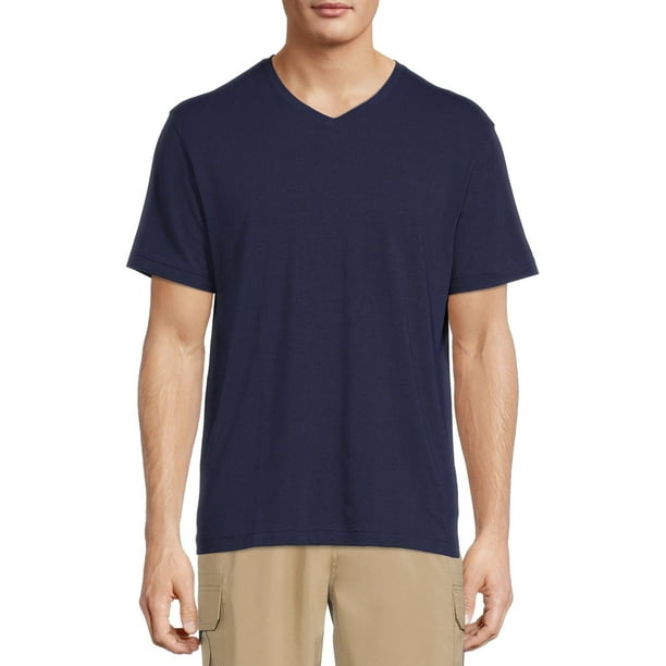 Men's Big and Tall Short Sleeve TShirt with VNeck