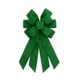 thumbnail image 2 of karymi Handmade Imitation Linen Solid Color Ribbon Bow Pendant Versatile Decoration for Party Wedding Christmas Wall Tree Arch 11.81x19.69in Green House Decor, 2 of 6