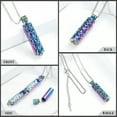 thumbnail image 5 of Personlized Cremation Urn Pendant Necklace with Hollow Cylinder Vial Keepsake Urn Cremation Jewelry Memorial Lockets for Ashes for Women Men, 5 of 7