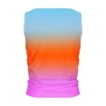 thumbnail image 5 of Ashirexll Tank Tops for Women Summer Sleeveless Round Neck Slim Side Ruched Basic Tee Shirts., 5 of 5
