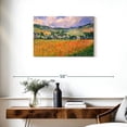 thumbnail image 3 of Elephant Stock Poppy Field In A Hollow Near Giverny Wall Art - Horizontal Canvas Wall Art - Living Room Wall Decor - Nature Canvas - Orange And Blue Decor By Claude Monet - 30" x 20", 3 of 8