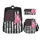 thumbnail image 1 of Disketp Ribbon Breast Cancer Awareness Mochila Estampada de Gran Capacidad con Lonchera y Estuche, Set de 3 Piezas para Estudiantes, 1 of 7