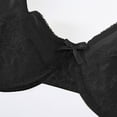 thumbnail image 7 of Push Up Underwire Bras for Womens Lace Unlined Sheer Balconette Everyday Bras Minimizer Support T-Shirt Bralette Black, 46/105C, 7 of 7