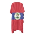 thumbnail image 2 of HELLHERO Belize Flag Print Beach Kimono - Lightweight Breathable Swimsuit Cover Up | Perfect for Tropical Vacations, Poolside & Beach Trips - Women's Loose Fit Summer Wear, 2 of 6