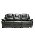 thumbnail image 2 of 40" Contemporary Grey Leather Power Reclining Sofa, 2 of 2