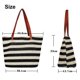 thumbnail image 5 of Bolso de playa grande, bolso de paja, bolso de hombro con cremallera, bolso de playa bohemio de verano para mujer, bolso de mano para picnic, gimnasio, compras, 5 of 5