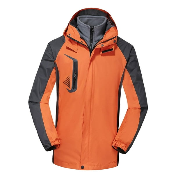 Chaqueta Softshell con capucha para mujer, cortavientos de invierno, abrigo impermeable, abrigo grueso y cálido, chaqueta de esquí para senderismo al 5XL Yinane Chaqueta softshell con capucha