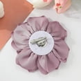thumbnail image 6 of Fashionable Fabric Badge Rose Flower Brooch for Women Handcrafted Lapel Pin Sophisticated Corsage Badge Accessory, 6 of 9