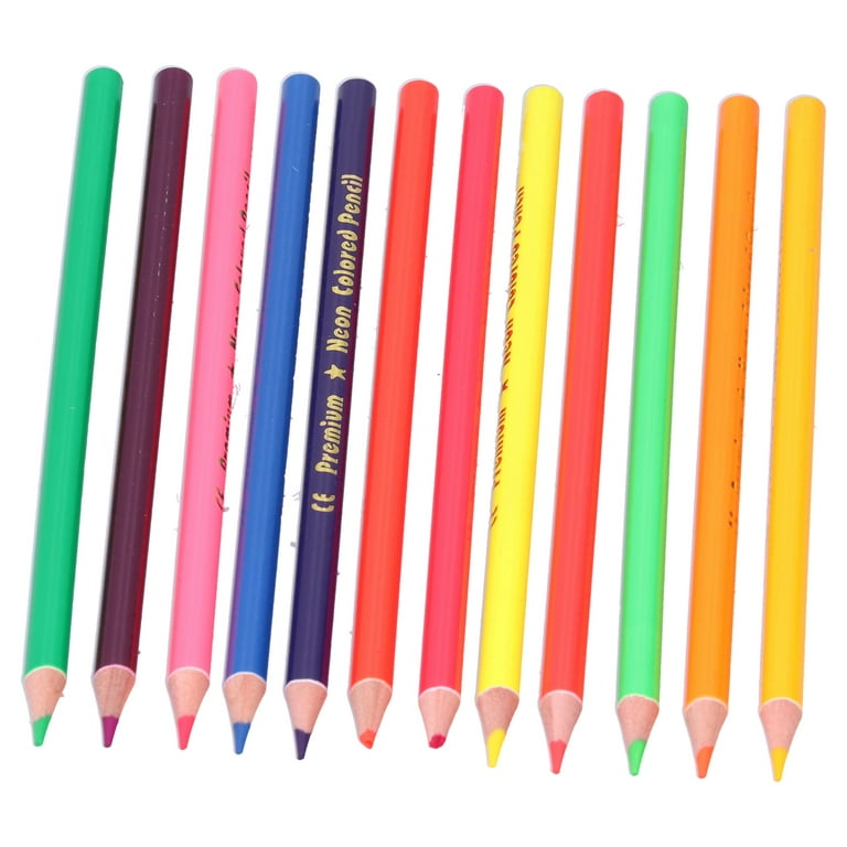 Colored Pencils, Comfortable Sketch Coloring Pen Glossy And Thick Refills  Color Smoothing With 12 Pencils For Professional Coloring For Children For