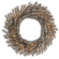 thumbnail image 1 of Vickerman 24" Mocha Tinsel Artificial Christmas Wreath Unlit, 1 of 1
