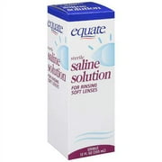 Equate: Sterile Saline Solution For Rinsing Soft Lenses, 12 fl oz
