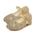 thumbnail image 1 of Crystal Slippers Cinderella Party Wedding Sequined Princess Leather Shoes, 1 of 3