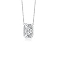 thumbnail image 3 of ANGARA Natural Flush-Set Diamond Concentric Octagon Pendant in 925 Sterling Silver for Women (Size-3.8mm| Color-I-J| Clarity-I1-I2) | Anniversary, Jewelry Gift for Women | Natural Diamond Necklace, 3 of 9