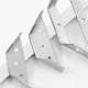 thumbnail image 3 of unbranded 16Ud Soportes De Para Muebles Inoxidable Plata Conector Universal De Ángulo, 3 of 8