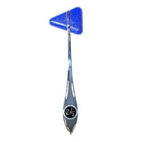 EMI Taylor Percussion Reflex Hammer 7.5" – Neurological Medical Exam Tool for Doctors, Nurses, EMTs, Students – Chrome Handle with Triangular Rubber Head – Durable Diagnostic Reflex Testing Hammer