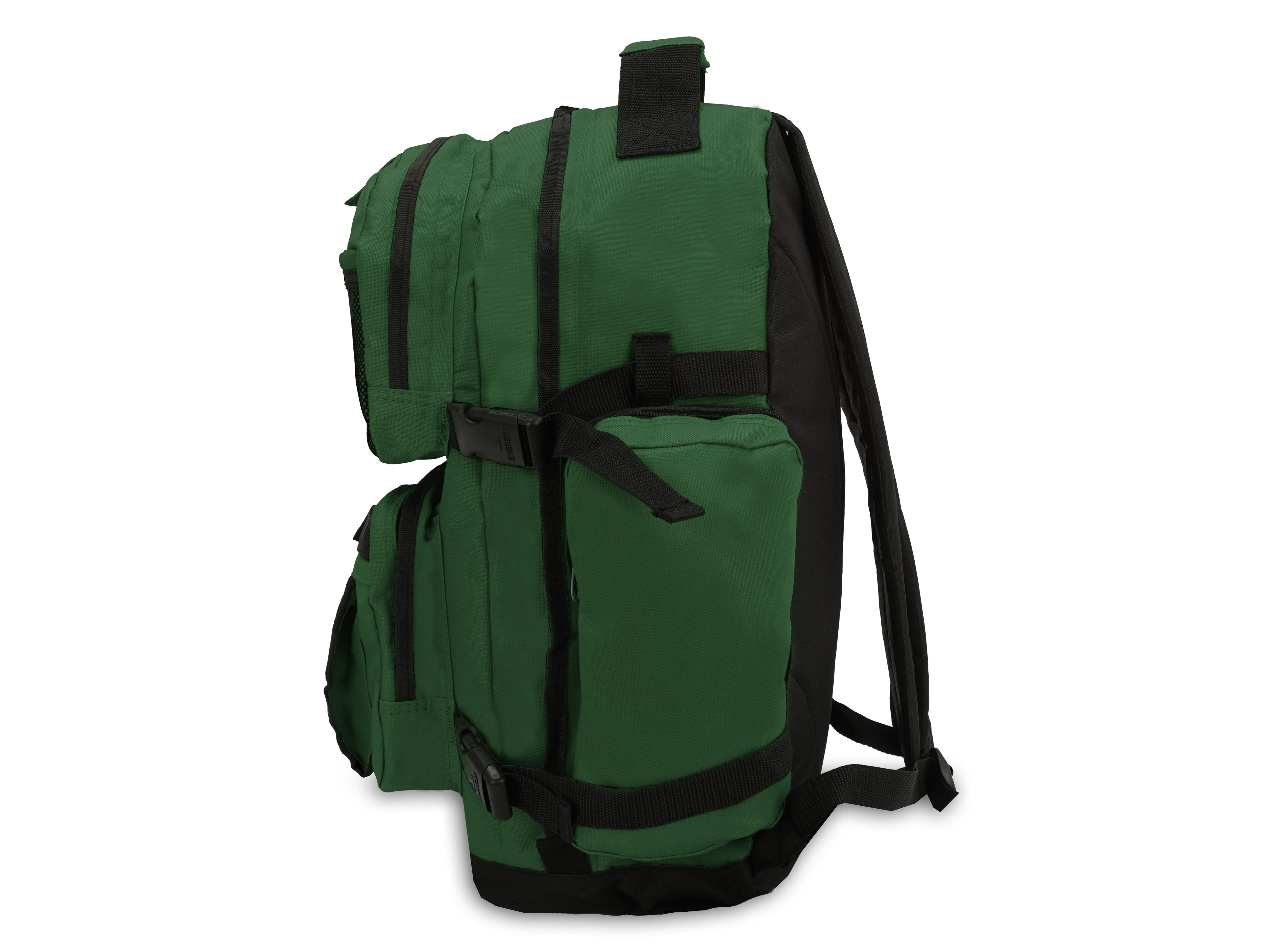 Everest Unisex Oversize Deluxe Backpack Dark Green Black - image 4 of 4