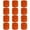 Dark Orange, variant on COUVER Unisex Sport Wristbands Cotton Terry Cloth Sweatband, Bright Pink, One Size, 12 PCS