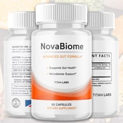 NovaBiome Advanced Gut Support Pills Advanced Energy Vitamin Supplement Nova Biome 60 Capsules