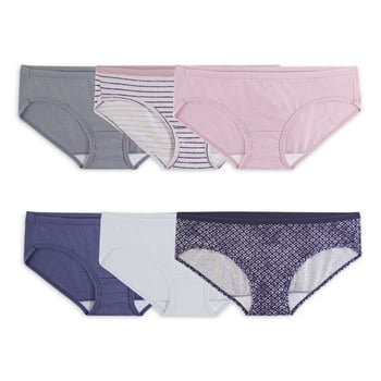 Fruit of the Loom Women's Hipster Underwear, 6 Pack, Sizes S-2XL