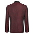 thumbnail image 4 of COOFANDY Men's Floral Dinner Jacket Blazer Stylish Jacquard Suit Jacket Party Wedding Prom Tuxedo Dress Jacket, 4 of 9