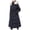 Black, variant on Fesfesfes Hoodie Coat for Women Hooded Zippers Solid Medium And Long Term Loose Long Sleeve Warm Blouse Coat Jackets Sale Clearance